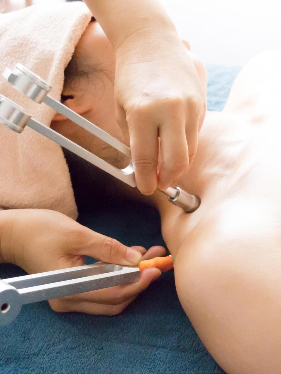 Fonoforese met Diapason stemvork